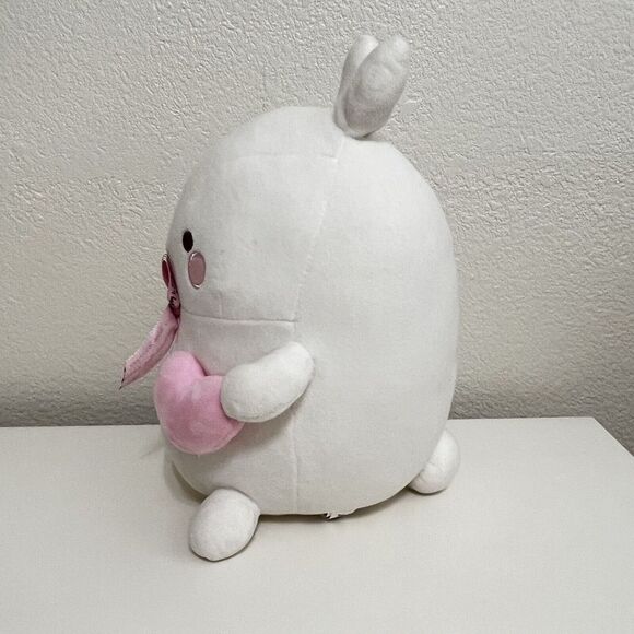 Molang Plush Pink Heart Pink Bow Loved Stuffed Animal - Picture 5 of 8